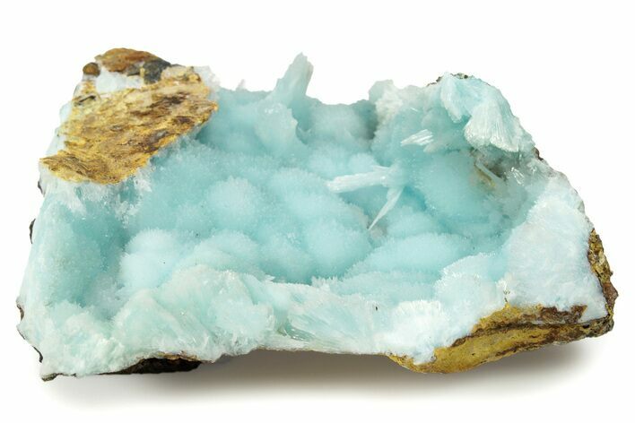Blue-Green Aragonite Aggregation - Wenshan Mine, China #291017